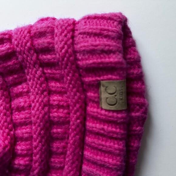 C.C. knit pom beanie kids - Picture 2 of 6